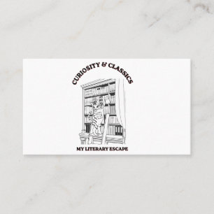Kattbibliotekarie Estetisk Konstaffisch Visitkort