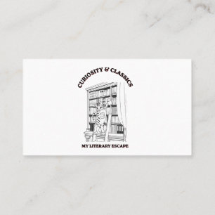 Kattbibliotekarie Estetisk Konstaffisch Visitkort
