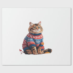 Kattblad Fall Hej höst Rolig katt kattälskare Presentpapper