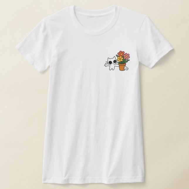 Kattblomma [CC-CatCow] T Shirt (Laydown)
