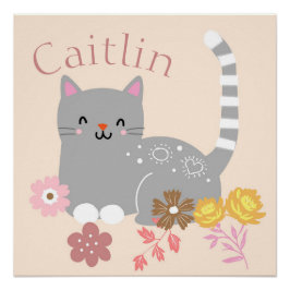 Kattblommor Perfect Poster