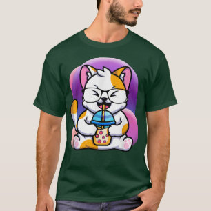 kattboba äter njuren anime kawaii neko, kattätare t shirt