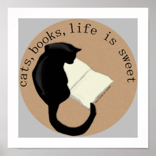 Kattbokliv är den söta affischen v2 poster