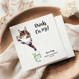 Kattbröllop Cocktail servetter