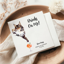 Kattbröllop Cocktail Servetter