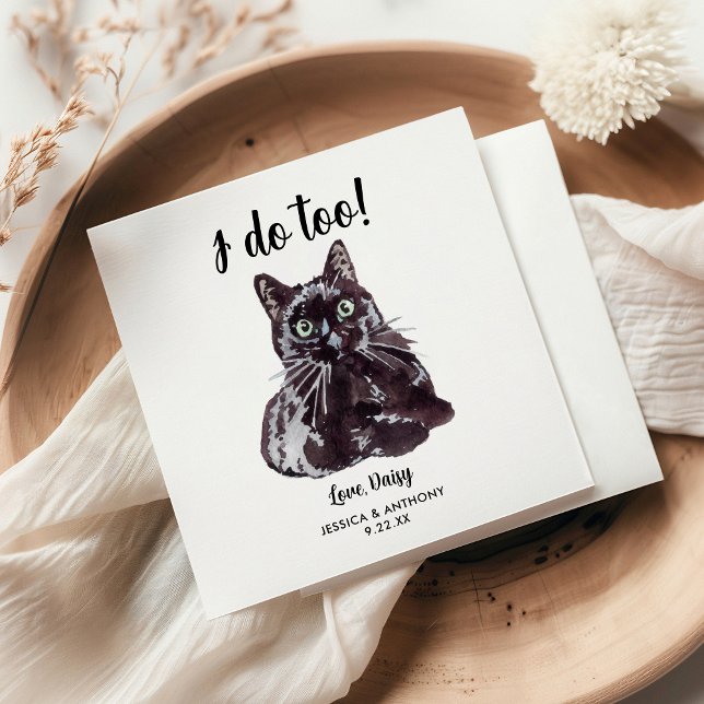 Kattbröllop Cocktails Servetter (Skapare uppladdad)