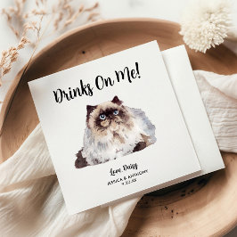 Kattbröllop Cocktailservetter Pappersservett