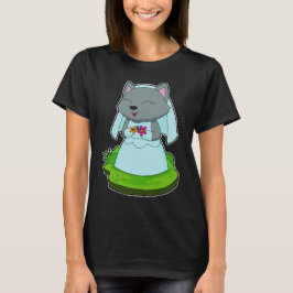 Kattbrudblommor Bröllop T Shirt