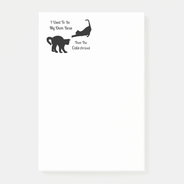 Kattchefen Posta-Den-Noterar Post-it Block (Framsida)