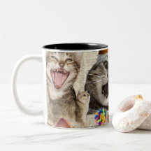 Kattcollage Kaffe Mugg