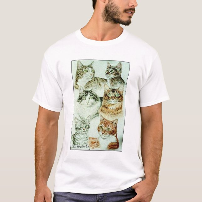 KattCollageutslagsplats Tee (Framsida)