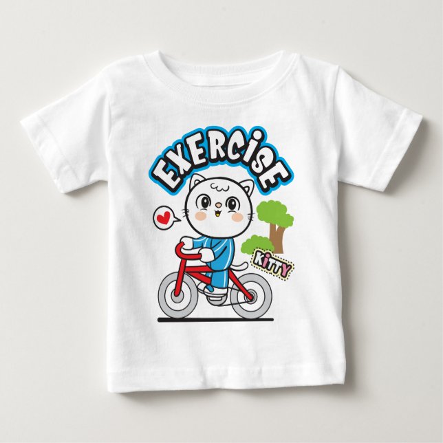 Kattcykel T Shirt (Framsida)