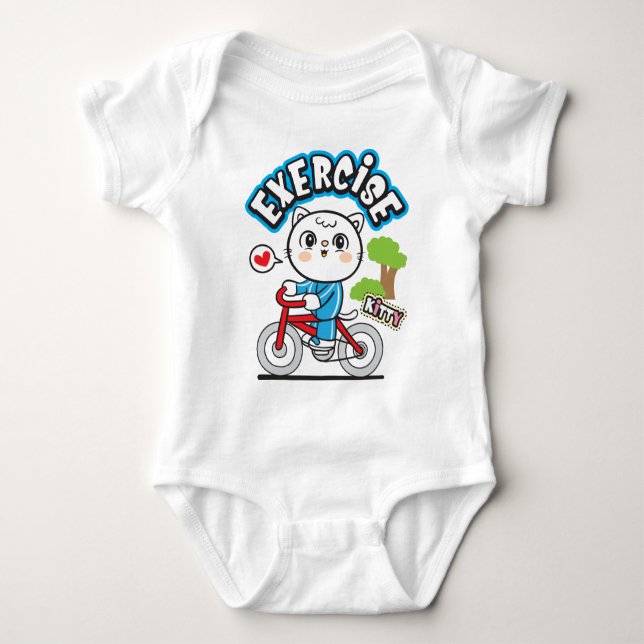 Kattcykel T Shirt (Framsida)