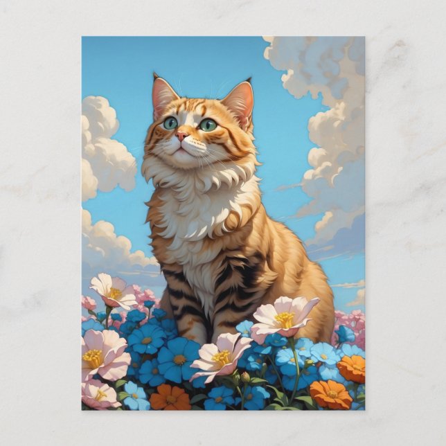 kattdag vykort (Framsida)
