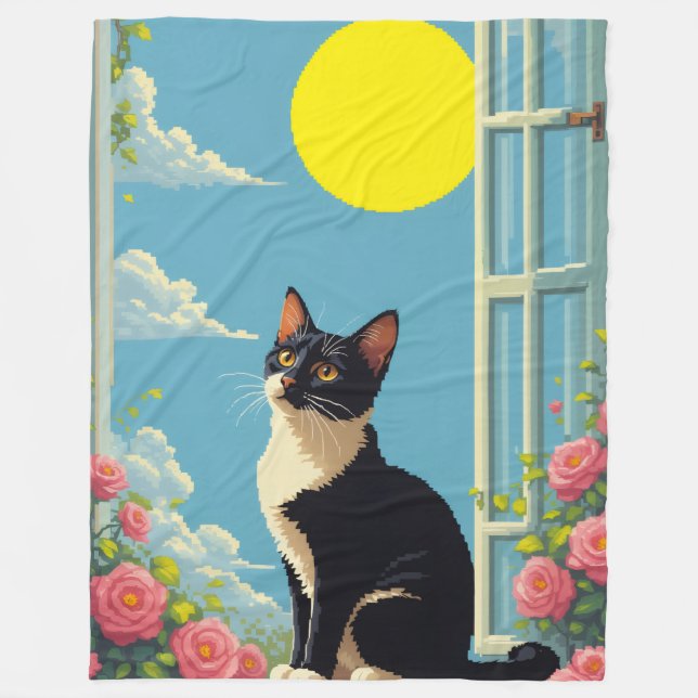 Kattdagar Fleecefilt (Framsidan)