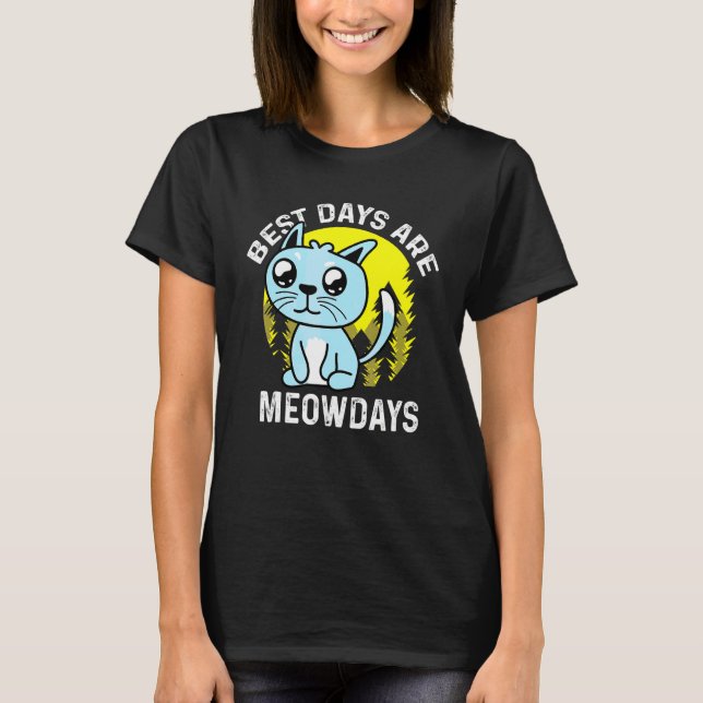 Kattdagar Husdjur Frisör T Shirt (Framsida)