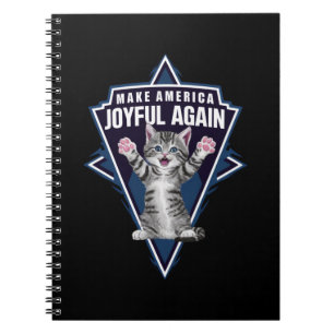 Kattdam Make America Joyful Again Harris Vägg 24 Anteckningsbok