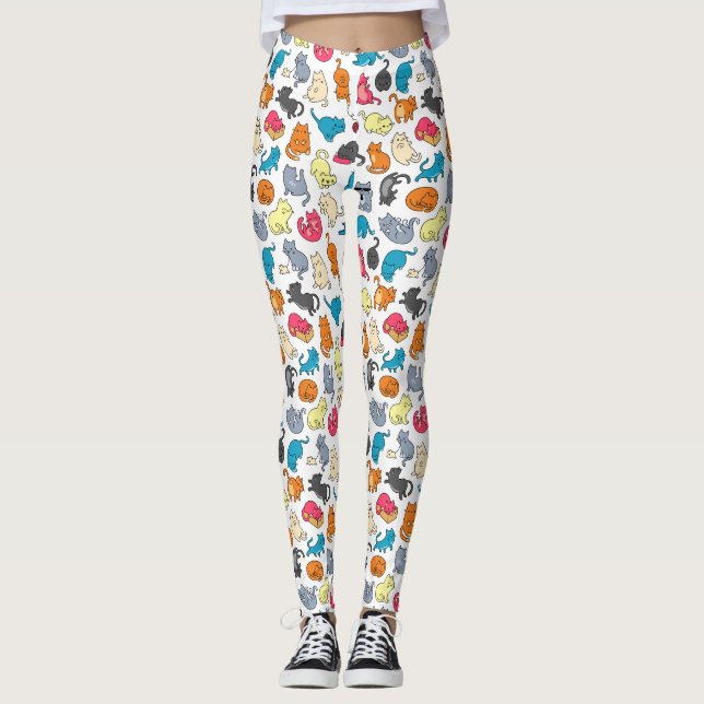 Kattdamens morrar Leggings (Framsida)
