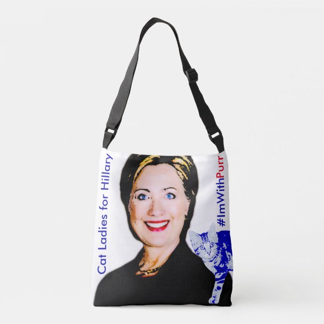 Kattdamer för Hillary All över avbildar toto Axelväska (Baksida)