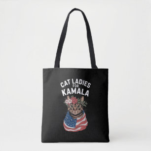 Kattdamer för Kamala Kattdam Harris Val Tygkasse