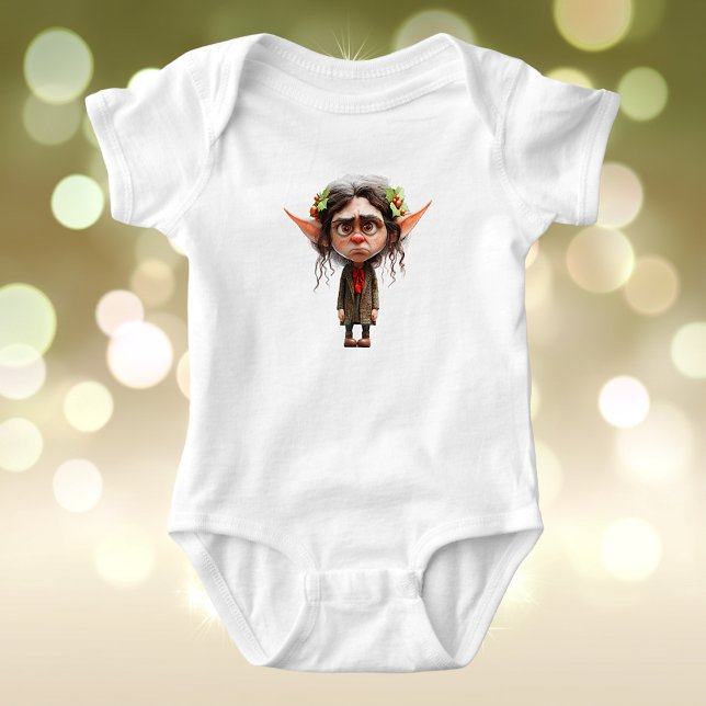 Kattdamjulstomtens för barn, Onesie T Shirt (Skapare uppladdad)