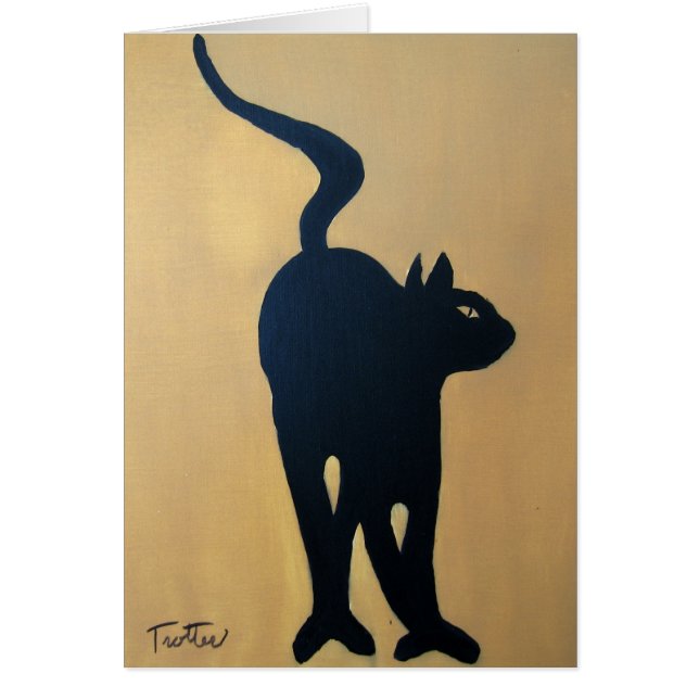 KATTDANSKORT HÄLSNINGSKORT (Framsidan)