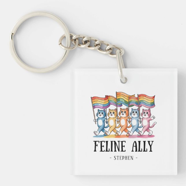 Kattdjur Ally - Pridet Rainbow Cat LGBTQ (Framsidan)