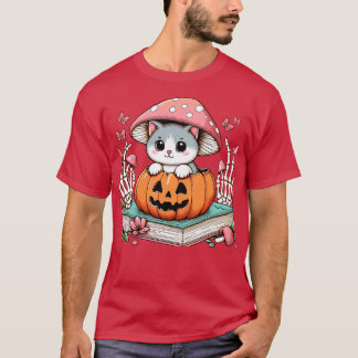 Kattdjur Älskare Skeleton Hand Halloween Pet Women T Shirt