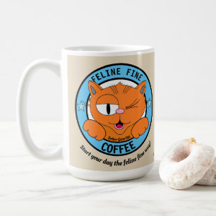 KATTDJUR BRA COFFEE Cute Tecknad Cat Señor Gato Kaffemugg