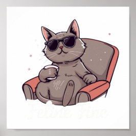 Kattdjur Bra Digital Download - Perfekt för DTF Pr Poster