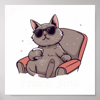 Kattdjur Bra Digital Download - Perfekt för DTF Pr Poster