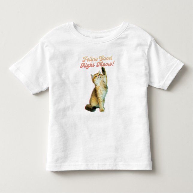 Kattdjur Bra Höger Meow Funny Cat Quote Cute Kitte T Shirt (Framsida)
