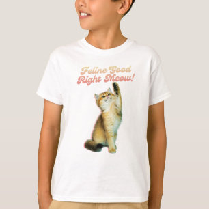 Kattdjur Bra Höger Meow Funny Cat Quote Cute Kitte T Shirt