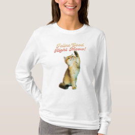 Kattdjur Bra Höger Meow Funny Cat Quote Cute Kitte T Shirt