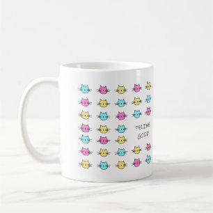 Kattdjur Bra Rainbow Cat Mugg