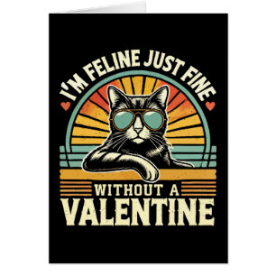 Kattdjur Bra utan Valentine Cat-Valentineser Hälsningskort
