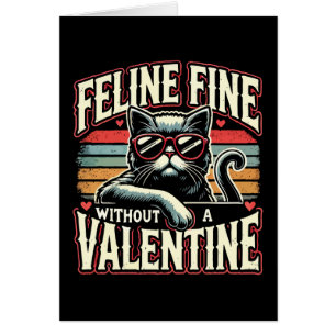 Kattdjur Bra utan Valentine Cat-Valentineser Hälsningskort