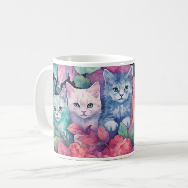 Kattdjur Coffee Mugg (Framsida vänster)