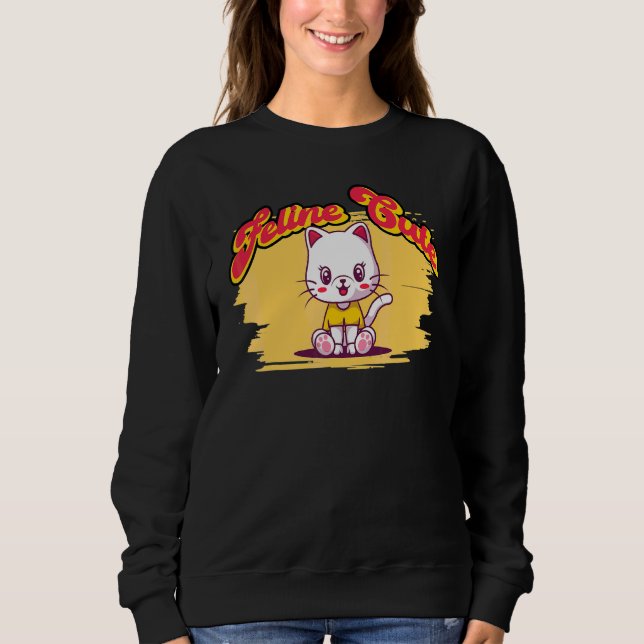 Kattdjur Cute Cat Pun 1 T Shirt (Framsida)