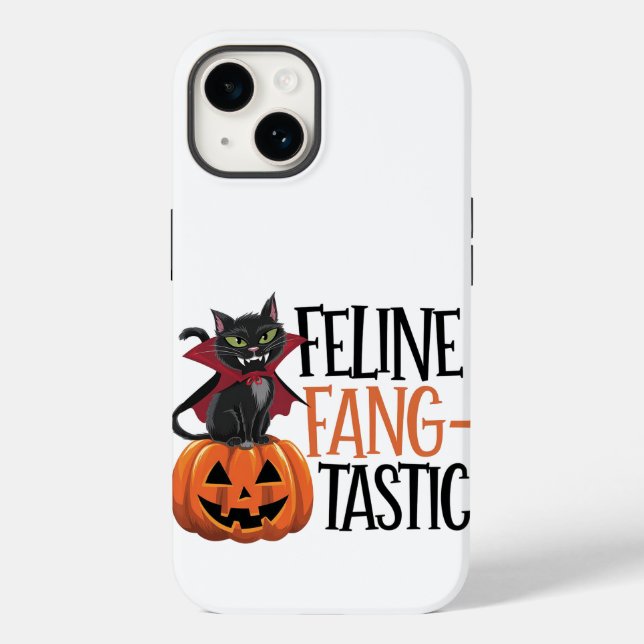Kattdjur Fang-tastic Halloween Vampire Cat Design (Baksida)