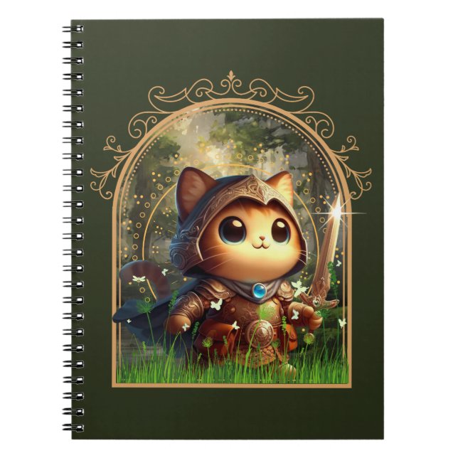 Kattdjur Fantasy Äventyr Anteckningsbok (Framsidan)