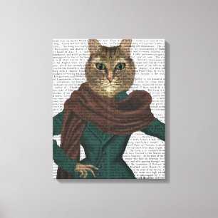 Kattdjur Fashionista Canvastryck