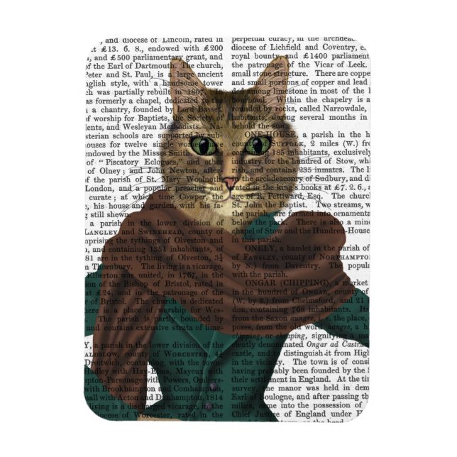 Kattdjur Fashionista Magnet (Vertikal)