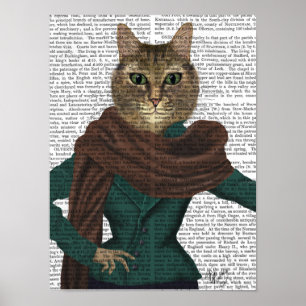 Kattdjur Fashionista Poster