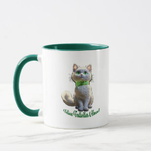 Kattdjur Festixis Abound White Cat Mugg