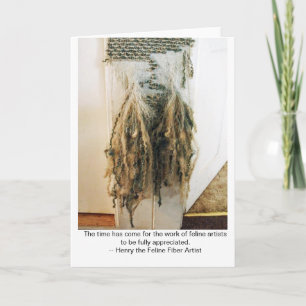 Kattdjur Fibre Art Note-kort Kort