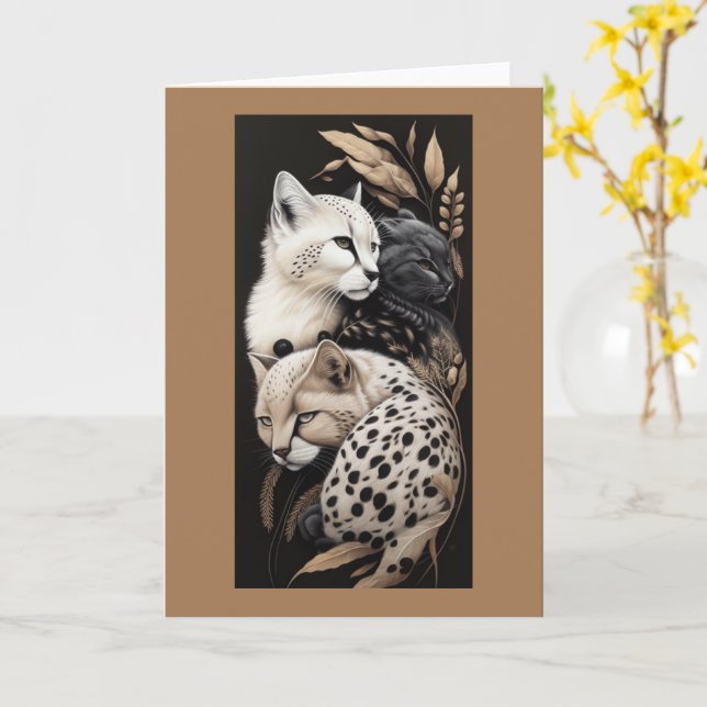 KATTDJUR FINESSE #1 KORT (Gul blomma)