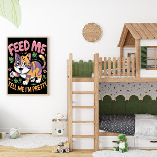 Kattdjur för krävande Diva Poster