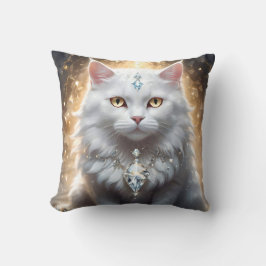 "Kattdjur Fortune: Diamondroppad diva" Kudde