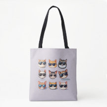 Kattdjur Frenzy-Cat Theme Avslappnad Tote